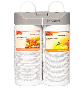 Odorizant dispenser Microburst Duet - Tender Fruits/Citrus Leaves  2x121 ml  RUBBERMAID